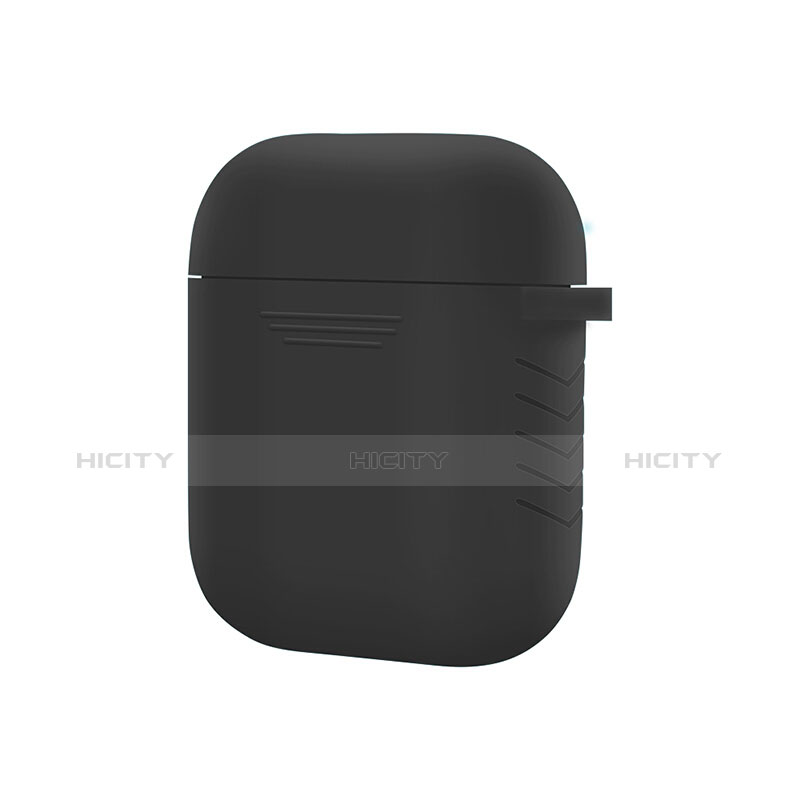 シリコン ケース 保護 収納 ズ用 Airpods 充電ボックス Z04 アップル ブラック