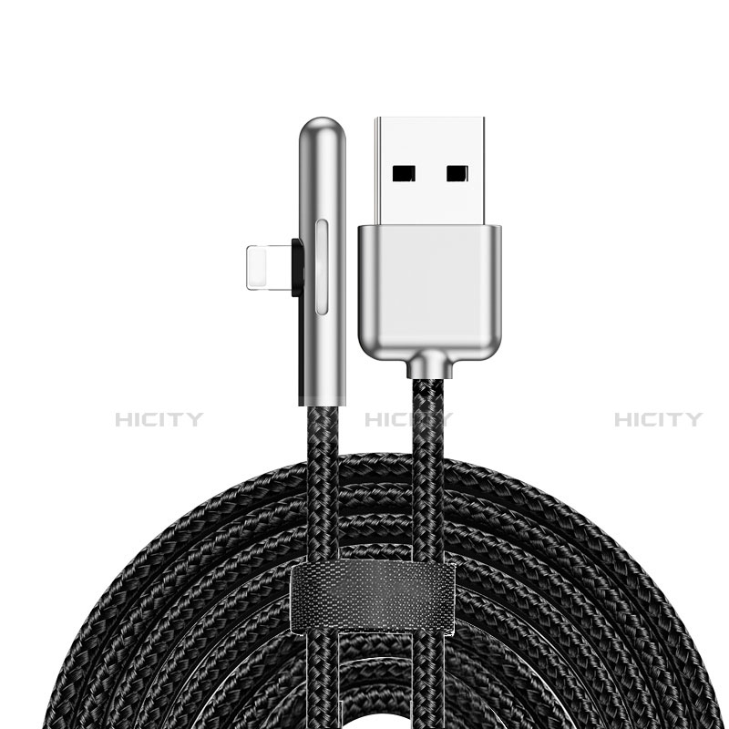 Apple iPad 10.2 (2020)用USBケーブル 充電ケーブル D11 アップル ブラック