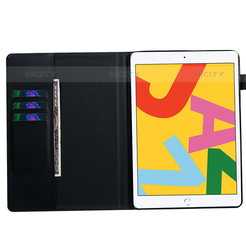 Apple iPad 10.2 (2020)用手帳型 レザーケース スタンド パターン カバー Y03B アップル 