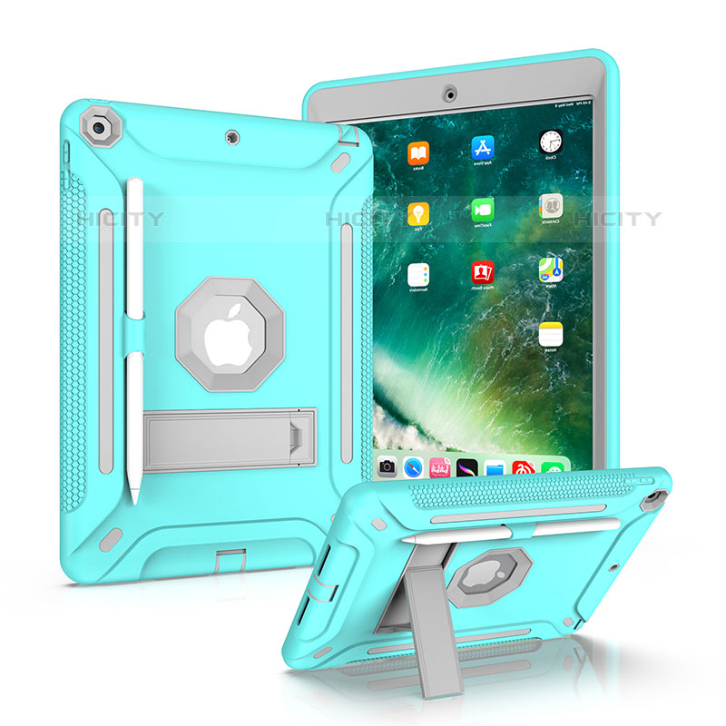 Apple iPad 10.2 (2020)用ハイブリットバンパーケース スタンド プラスチック 兼シリコーン カバー YJ2 アップル 
