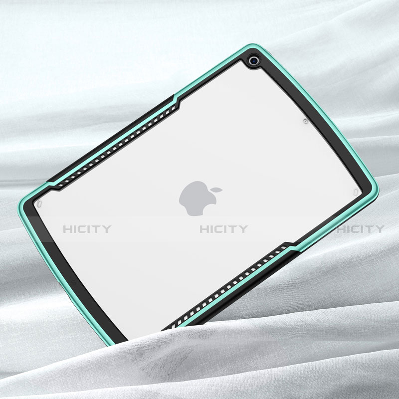Apple iPad 10.2 (2020)用ハイブリットバンパーケース クリア透明 プラスチック 鏡面 カバー アップル 