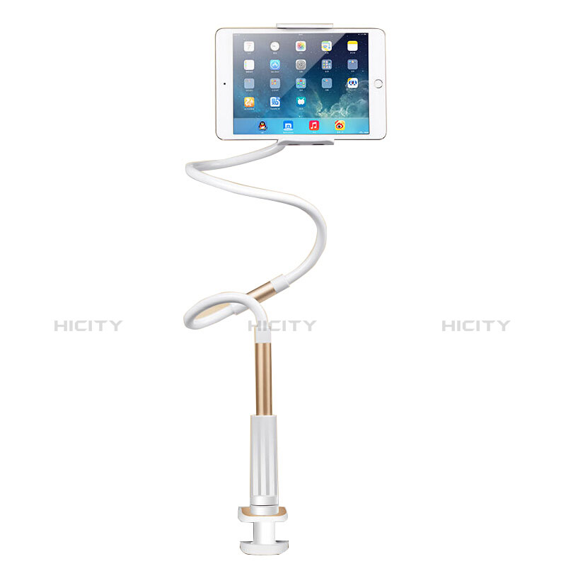 Apple iPad 10.2 (2020)用スタンドタイプのタブレット クリップ式 フレキシブル仕様 T33 アップル ゴールド