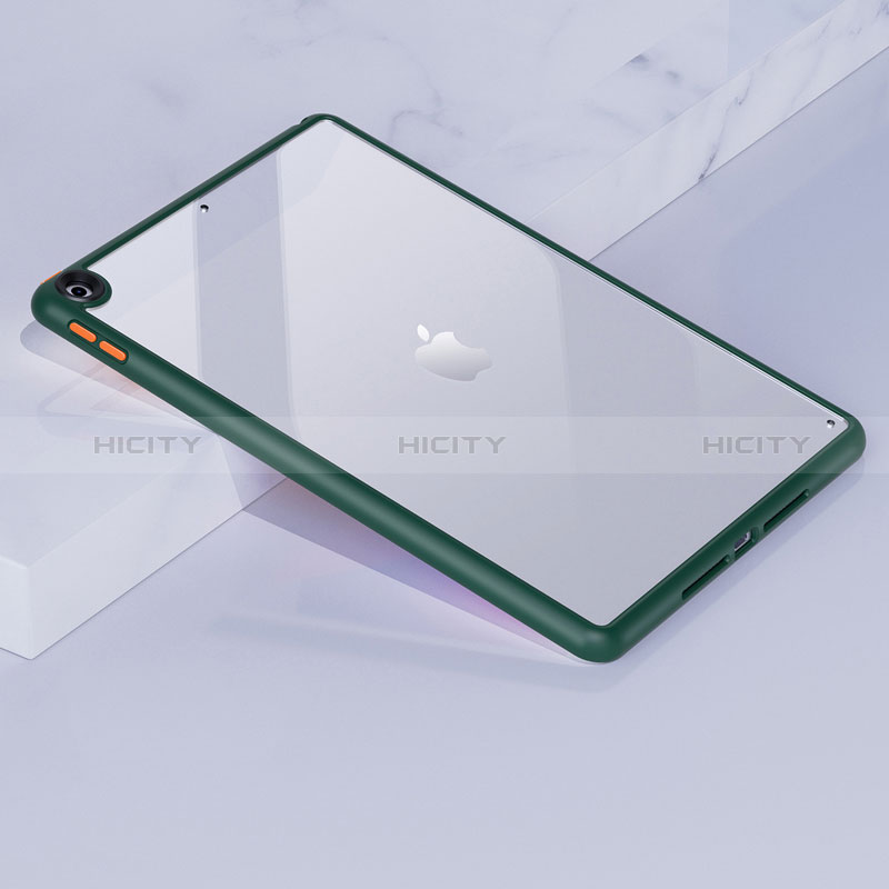Apple iPad 10.2 (2021)用ハイブリットバンパーケース クリア透明 プラスチック カバー アップル 