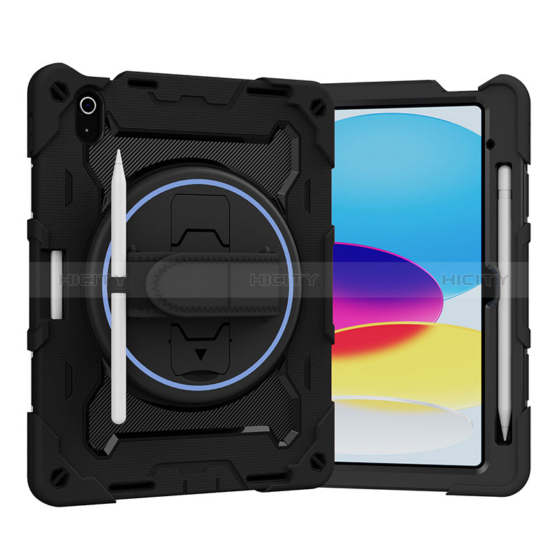 Apple iPad 10.9 (2022)用ハイブリットバンパーケース スタンド プラスチック 兼シリコーン カバー L02 アップル 