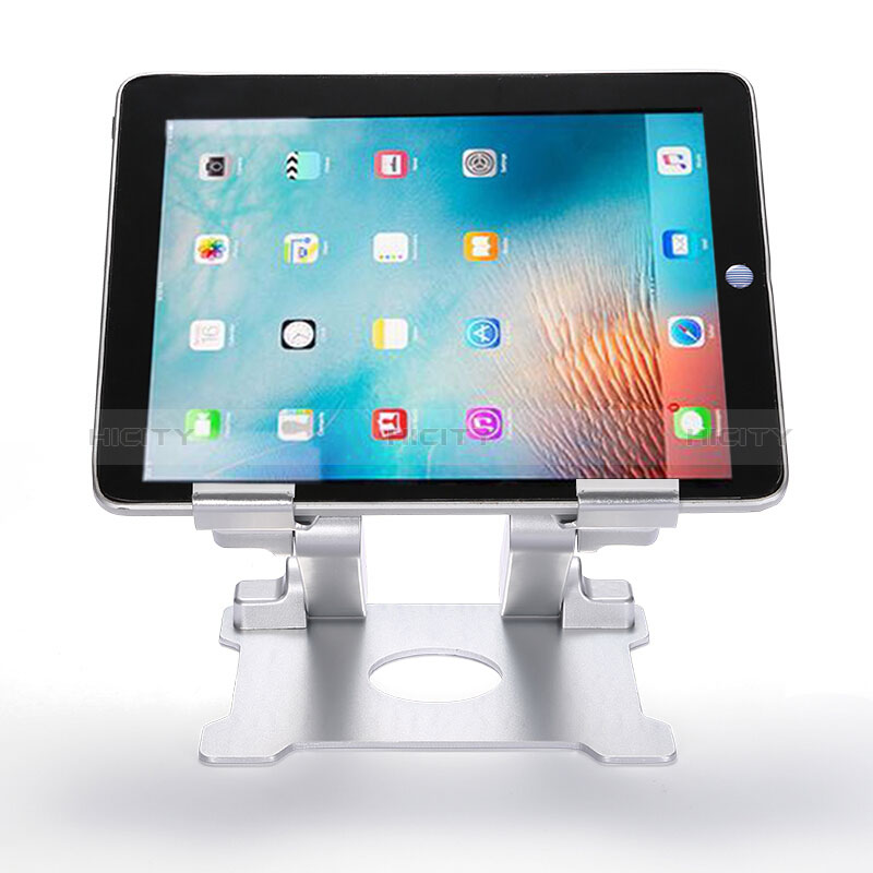 Apple iPad 10.9 (2022)用スタンドタイプのタブレット クリップ式 フレキシブル仕様 H09 アップル ホワイト