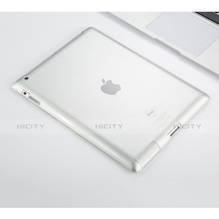 Apple iPad 2用極薄ソフトケース シリコンケース 耐衝撃 全面保護 クリア透明 アップル クリア