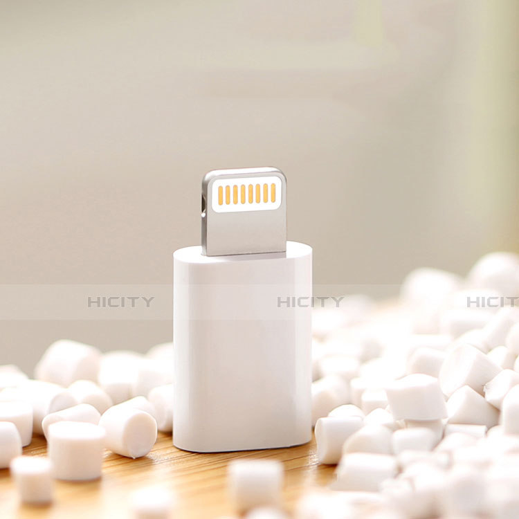 Apple iPad 4用Android Micro USB to Lightning USB アクティブ変換ケーブルアダプタ H01 アップル ホワイト