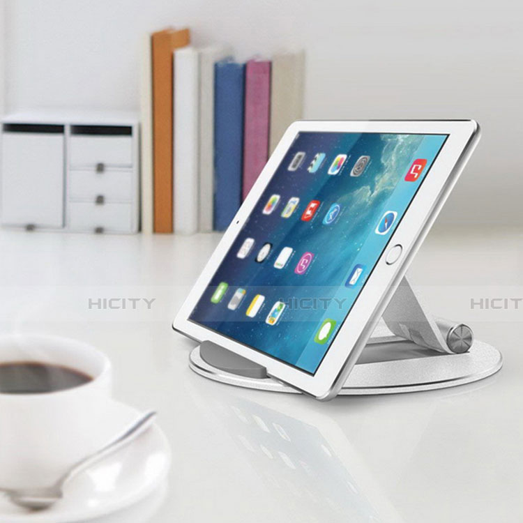 Apple iPad Air 10.9 (2020)用スタンドタイプのタブレット クリップ式 フレキシブル仕様 K16 アップル シルバー