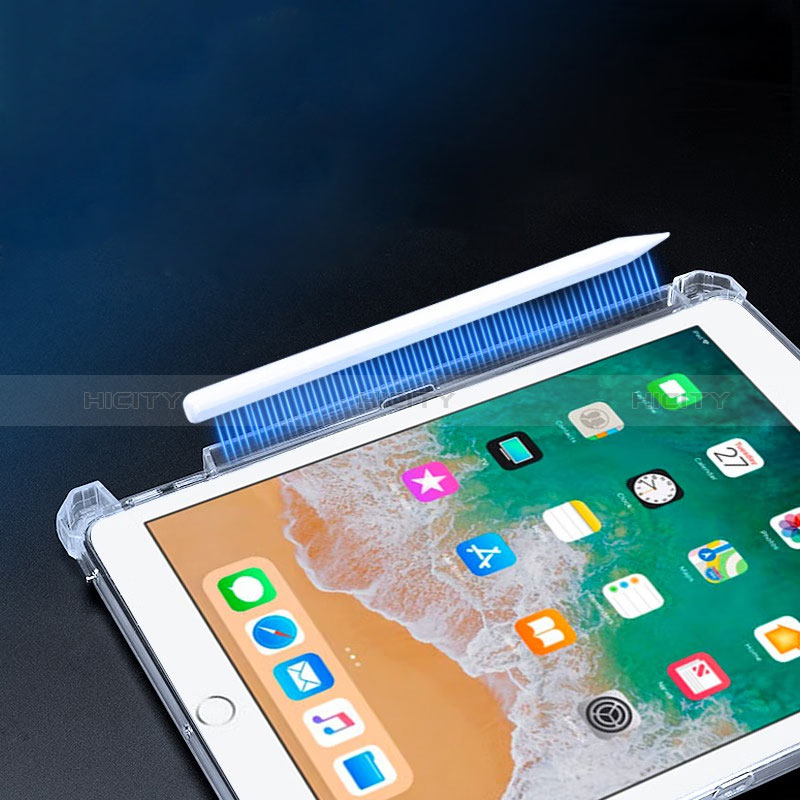 Apple iPad Air 2用極薄ソフトケース シリコンケース 耐衝撃 全面保護 クリア透明 スタンド アップル クリア
