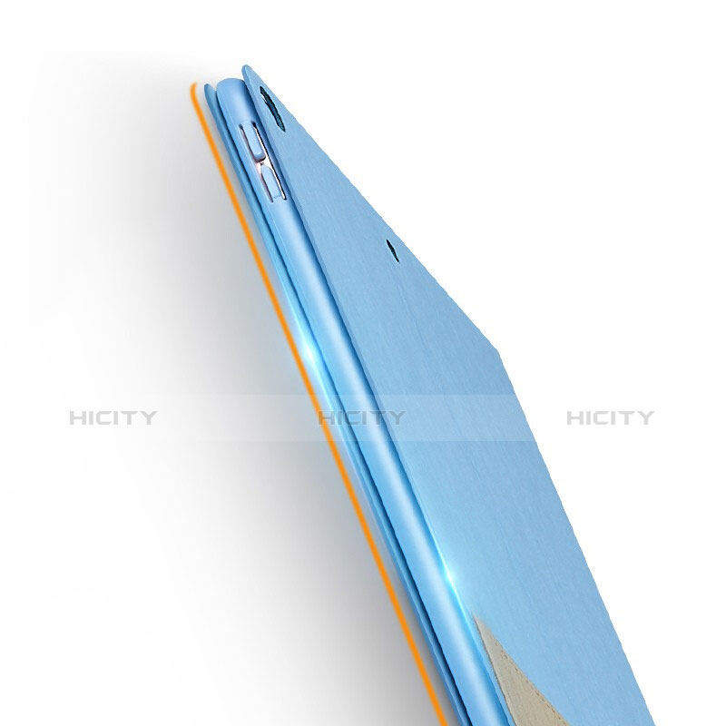 Apple iPad Air 3用手帳型 布 スタンド アップル ブルー