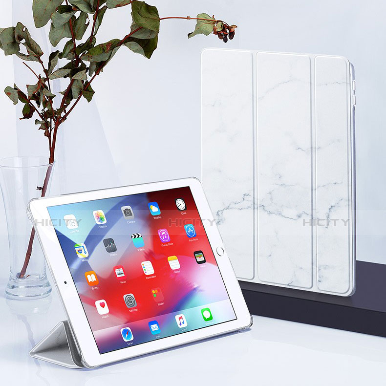 Apple iPad Air 3用手帳型 レザーケース スタンド L02 アップル ホワイト
