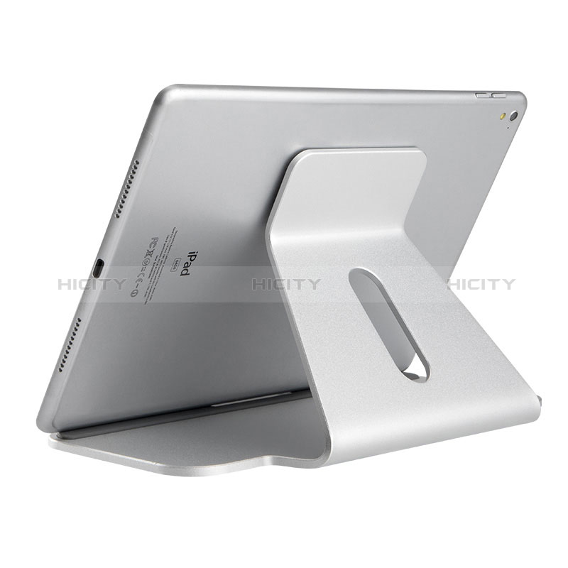 Apple iPad Air 5 10.9 (2022)用スタンドタイプのタブレット クリップ式 フレキシブル仕様 K21 アップル シルバー