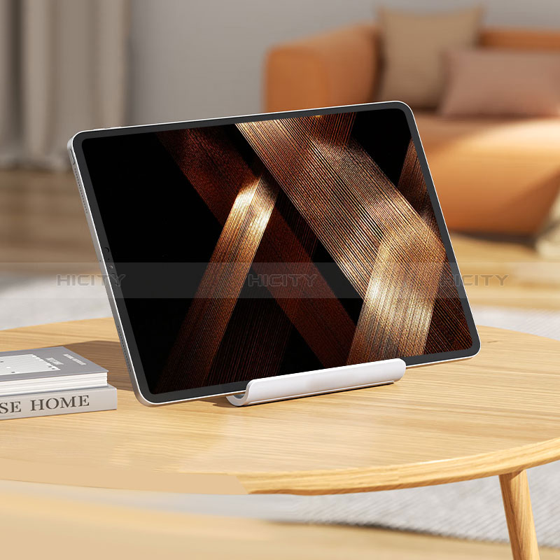 Apple iPad Air 5 10.9 (2022)用スタンドタイプのタブレット ホルダー ユニバーサル N06 アップル ブラック