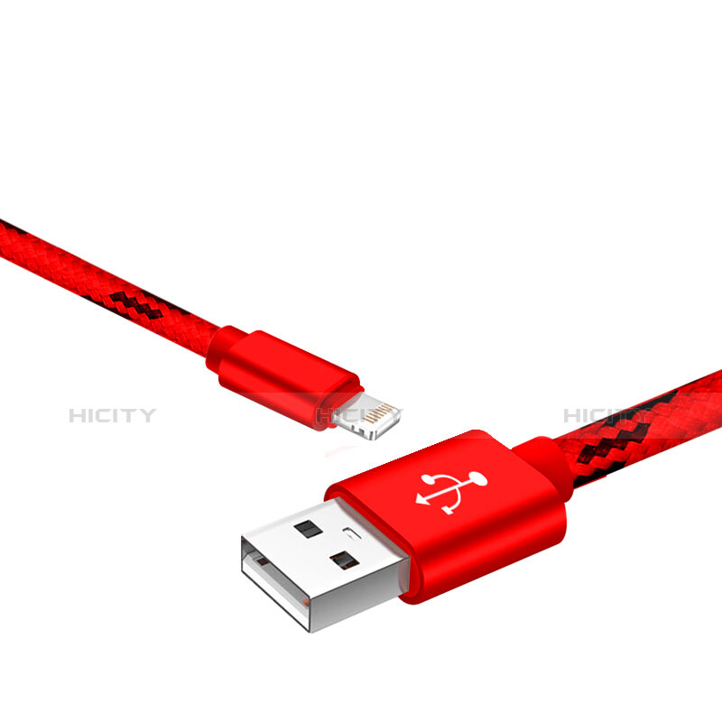 Apple iPad Air用USBケーブル 充電ケーブル L10 アップル レッド