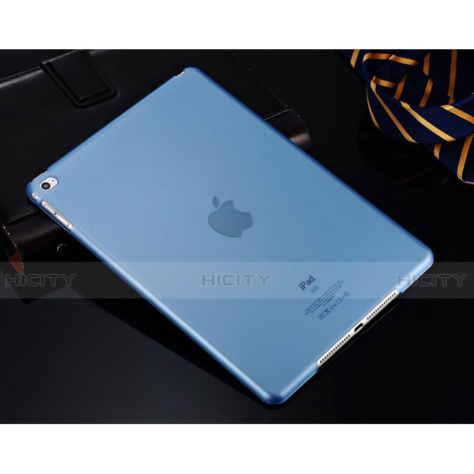 Apple iPad Air用極薄ケース クリア透明 プラスチック アップル ブルー