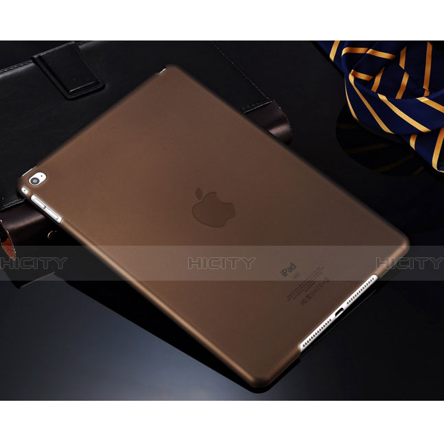 Apple iPad Air用極薄ケース クリア透明 プラスチック アップル グレー