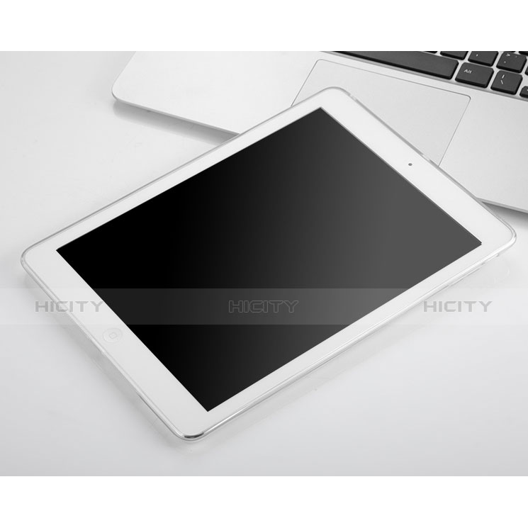 Apple iPad Air用極薄ソフトケース シリコンケース 耐衝撃 全面保護 クリア透明 アップル ホワイト