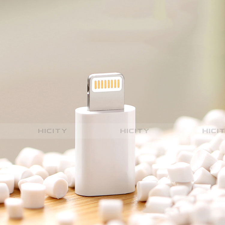 Apple iPad Mini 2用Android Micro USB to Lightning USB アクティブ変換ケーブルアダプタ H01 アップル ホワイト