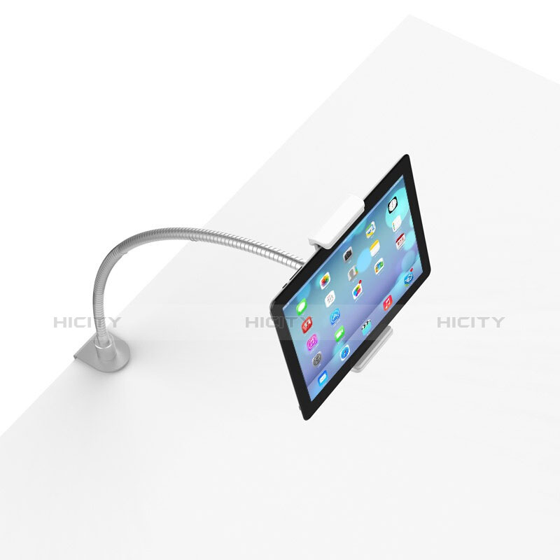 Apple iPad Mini 2用スタンドタイプのタブレット クリップ式 フレキシブル仕様 T37 アップル ホワイト