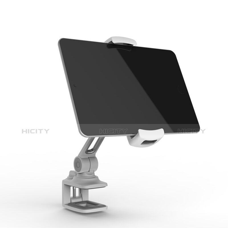 Apple iPad Mini 2用スタンドタイプのタブレット クリップ式 フレキシブル仕様 T45 アップル シルバー