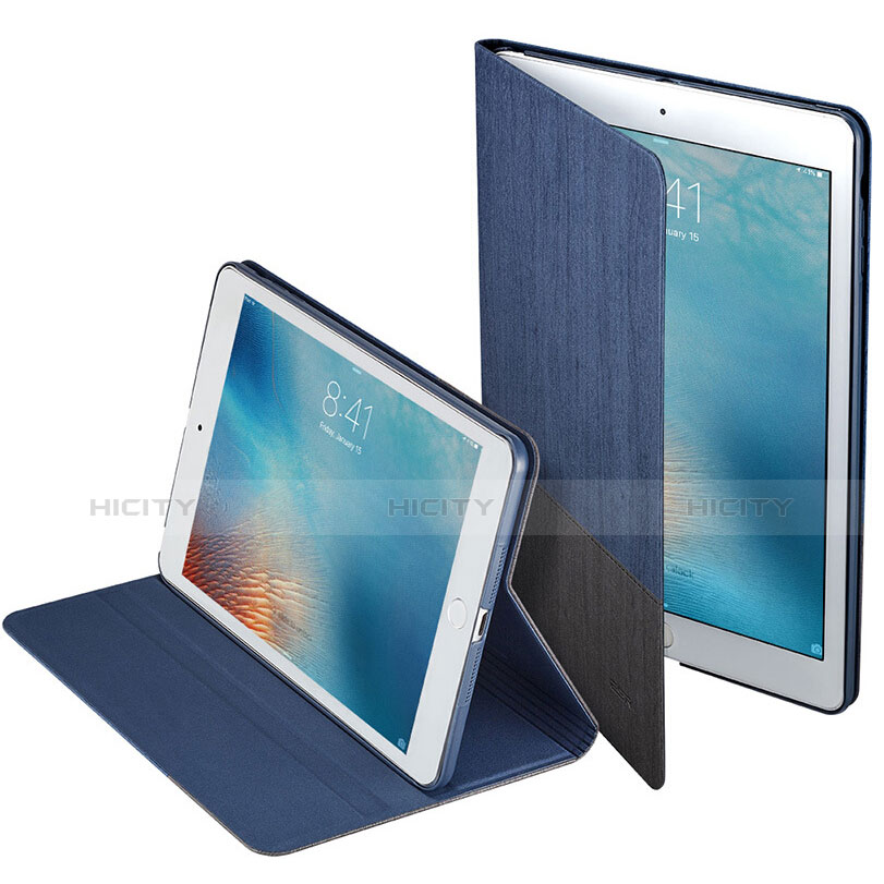Apple iPad Mini 3用手帳型 レザーケース スタンド L02 アップル ネイビー