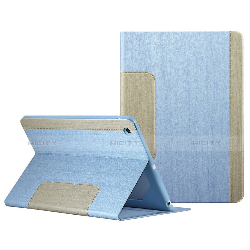 Apple iPad Mini 3用手帳型 レザーケース スタンド L03 アップル ブルー