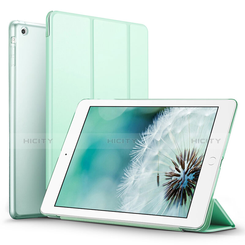 Apple iPad Mini 3用手帳型 レザーケース スタンド L06 アップル グリーン