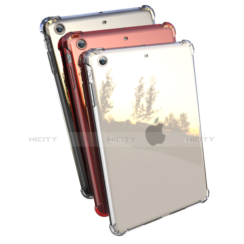 Apple iPad Mini 3用極薄ソフトケース シリコンケース 耐衝撃 全面保護 クリア透明 H01 アップル 