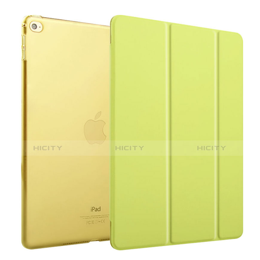 Apple iPad Mini 4用手帳型 レザーケース スタンド アップル グリーン