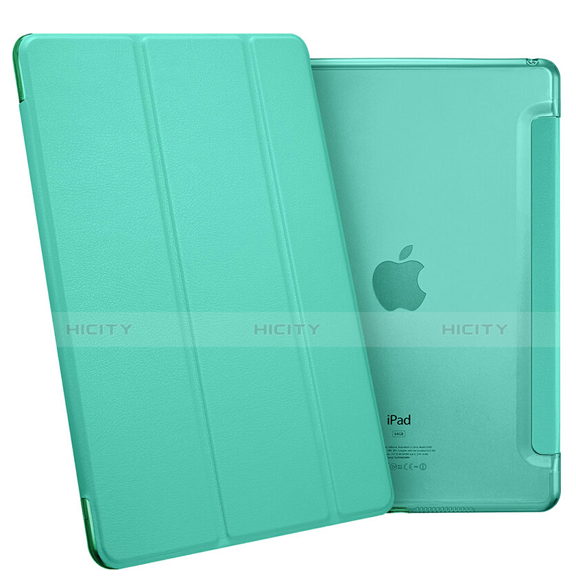 Apple iPad Mini 4用手帳型 レザーケース スタンド L06 アップル グリーン