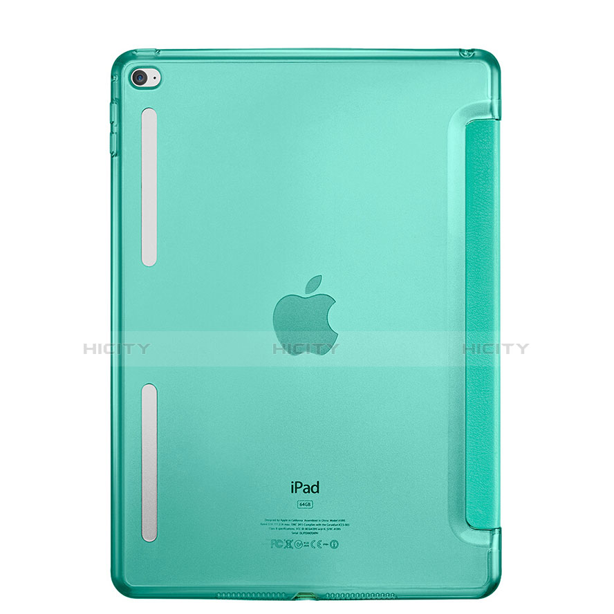 Apple iPad Mini 4用手帳型 レザーケース スタンド L06 アップル グリーン