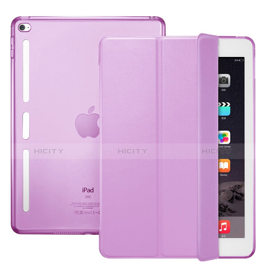 Apple iPad Mini 4用手帳型 レザーケース スタンド L06 アップル ピンク