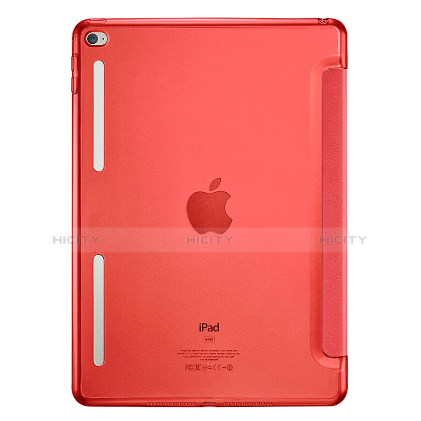 Apple iPad Mini 4用手帳型 レザーケース スタンド L06 アップル レッド