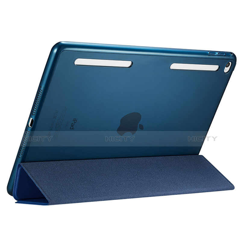 Apple iPad Mini 4用手帳型 レザーケース スタンド L06 アップル ネイビー