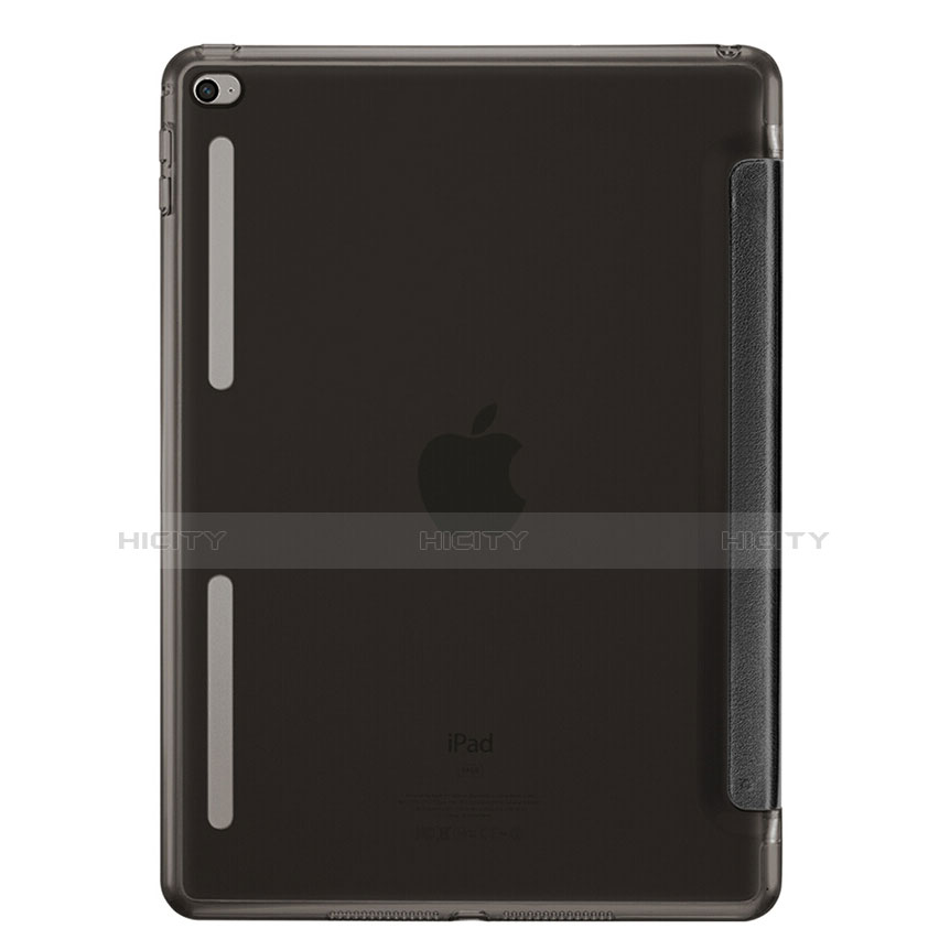 Apple iPad Mini 4用手帳型 レザーケース スタンド L06 アップル ブラック