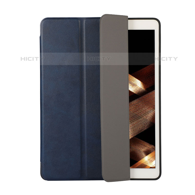 Apple iPad Mini 4用手帳型 レザーケース スタンド カバー H03 アップル ネイビー