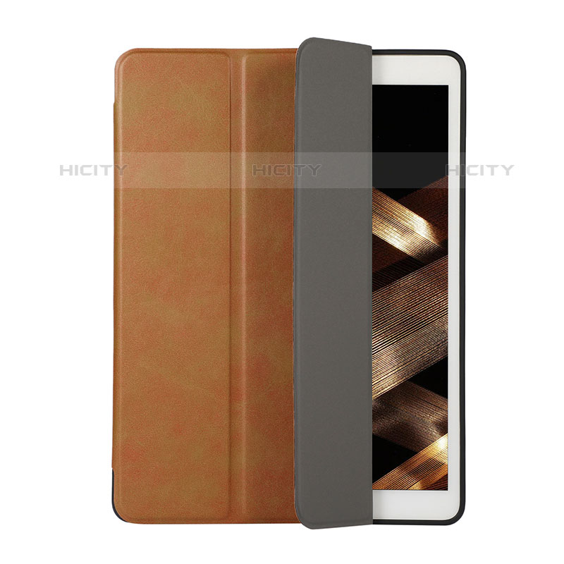 Apple iPad Mini 4用手帳型 レザーケース スタンド カバー H03 アップル ブラウン