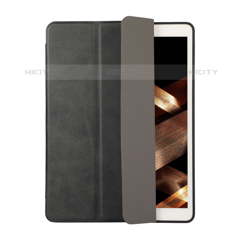 Apple iPad Mini 4用手帳型 レザーケース スタンド カバー H03 アップル ブラック