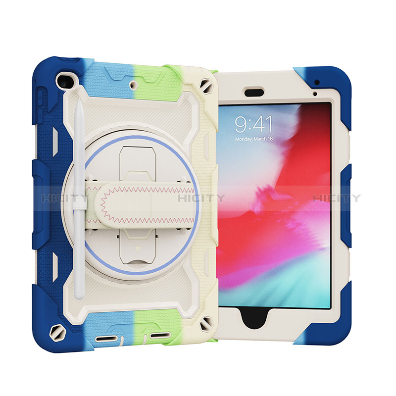 Apple iPad Mini 4用ハイブリットバンパーケース スタンド プラスチック 兼シリコーン カバー L01 アップル 