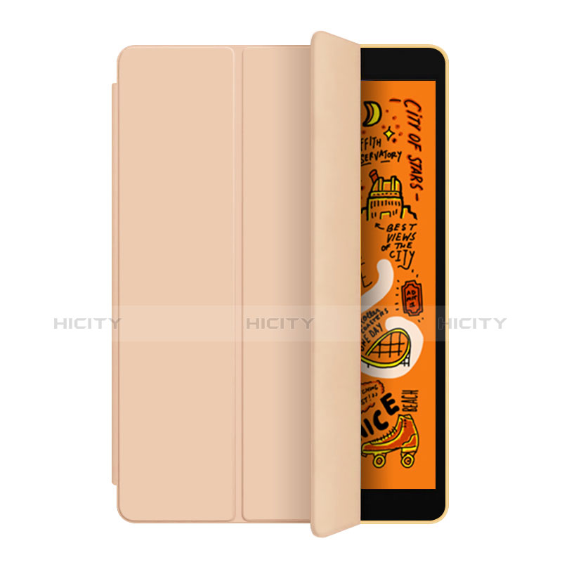 Apple iPad Mini 5 (2019)用手帳型 レザーケース スタンド L04 アップル ゴールド