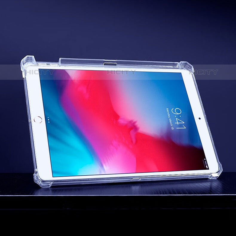 Apple iPad Mini 5 (2019)用極薄ソフトケース シリコンケース 耐衝撃 全面保護 クリア透明 スタンド アップル クリア