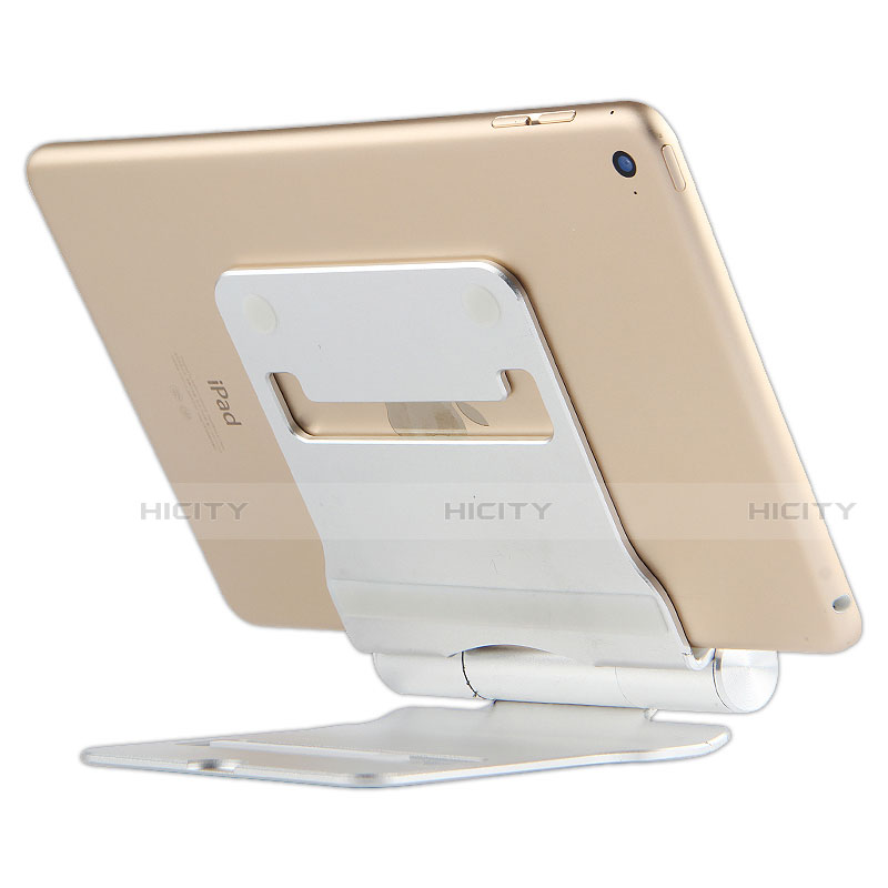 Apple iPad Mini 5 (2019)用スタンドタイプのタブレット クリップ式 フレキシブル仕様 K14 アップル シルバー