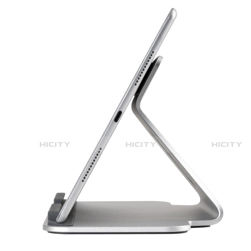 Apple iPad Mini 5 (2019)用スタンドタイプのタブレット クリップ式 フレキシブル仕様 K21 アップル シルバー