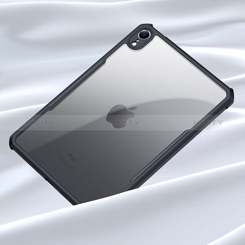 Apple iPad Mini 6用極薄ソフトケース シリコンケース 耐衝撃 全面保護 クリア透明 T04 アップル ブラック