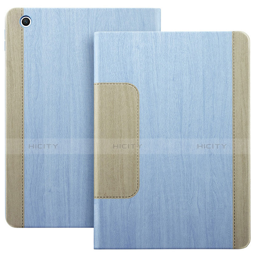 Apple iPad Mini用手帳型 レザーケース スタンド L03 アップル ブルー