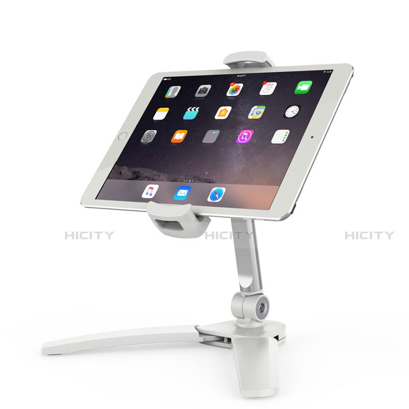 Apple iPad Mini用スタンドタイプのタブレット クリップ式 フレキシブル仕様 K08 アップル ホワイト