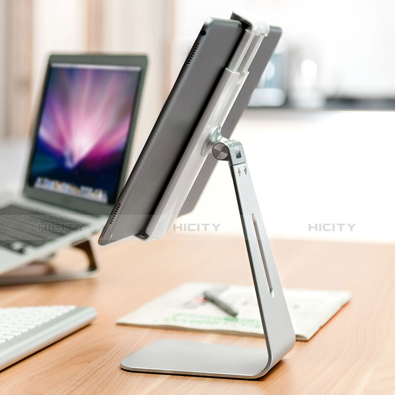 Apple iPad Mini用スタンドタイプのタブレット ホルダー ユニバーサル T24 アップル シルバー