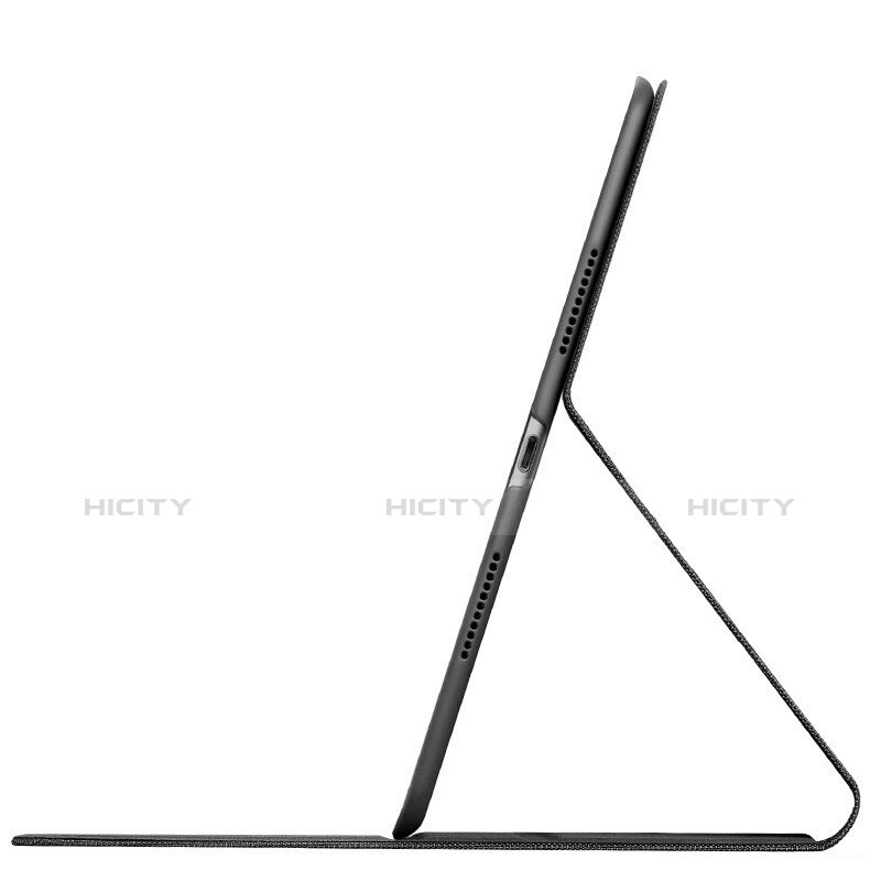 Apple iPad New Air (2019) 10.5用手帳型 布 スタンド アップル ブラック