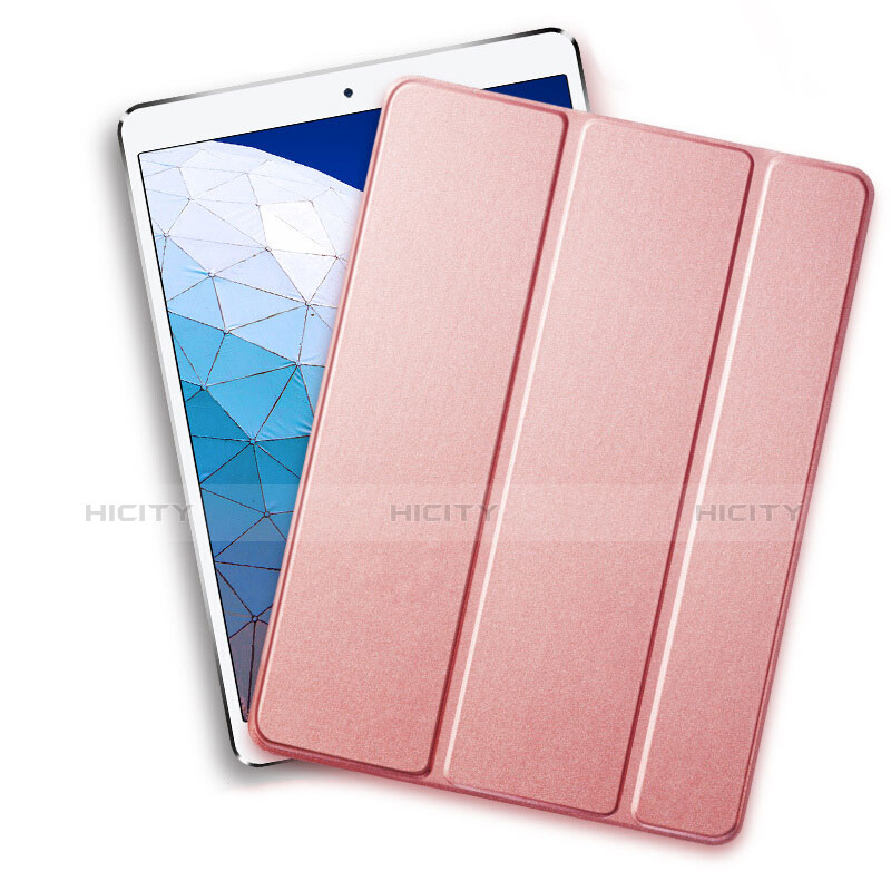 Apple iPad New Air (2019) 10.5用手帳型 レザーケース スタンド L01 アップル ローズゴールド