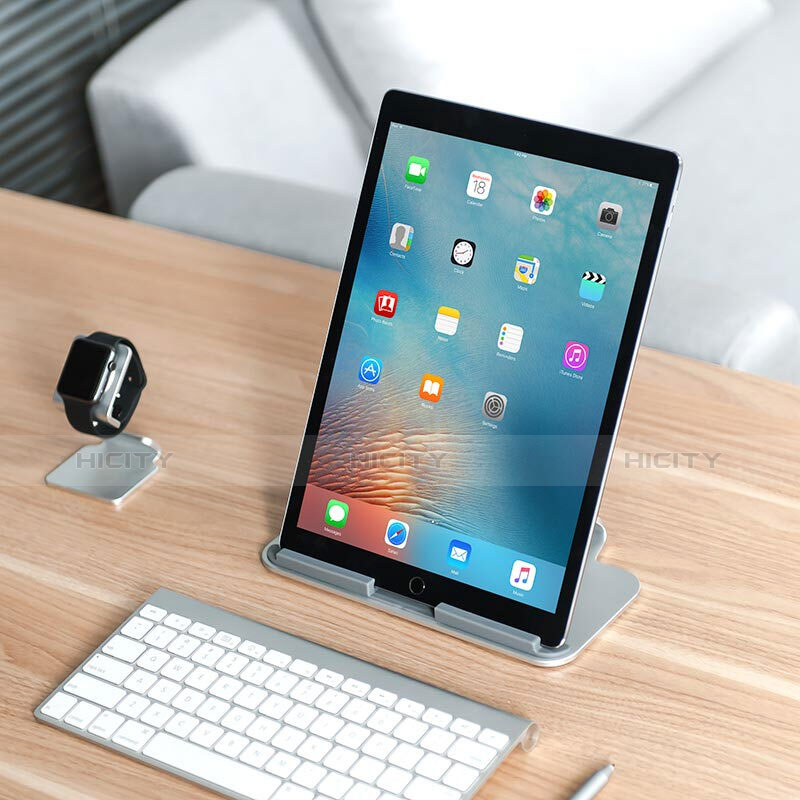 Apple iPad New Air (2019) 10.5用スタンドタイプのタブレット ホルダー ユニバーサル T25 アップル シルバー